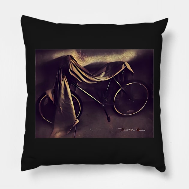 Get On Your Bike And Ride - Graphic 1 Pillow by davidbstudios