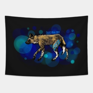 Day 5- African Painted Dog Tapestry