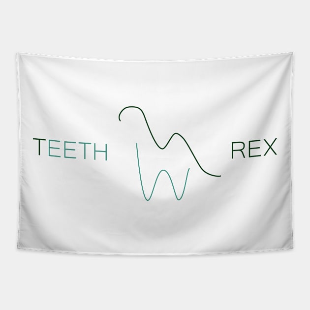 Teeth Rex Tapestry by Kikabreu