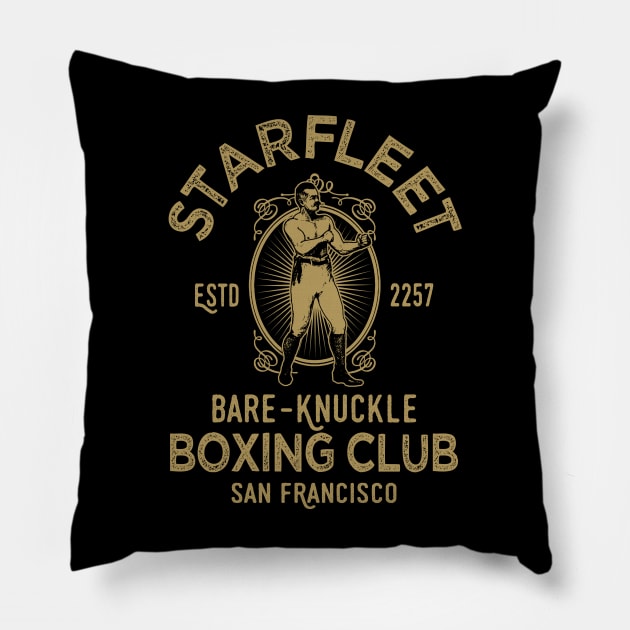 Star Trek Starfleet Bare-knuckle boxing Pillow by ROBZILLA