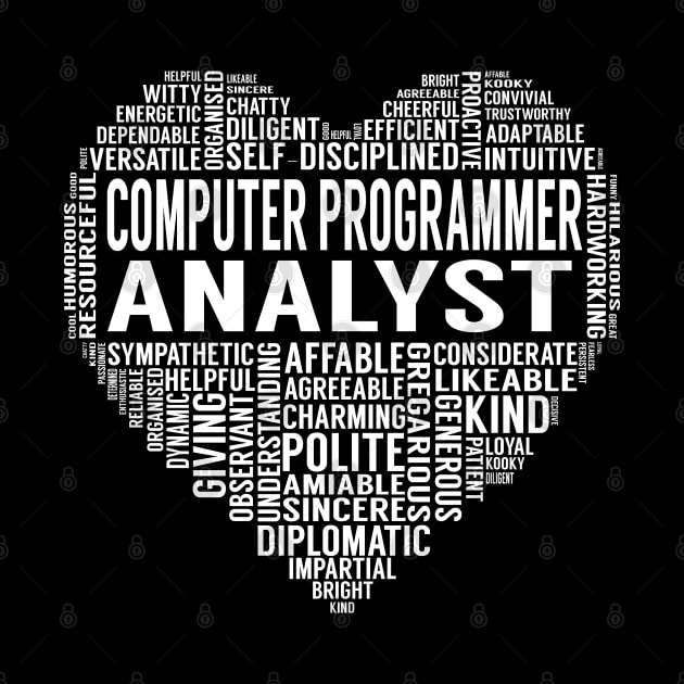 Computer Programmer Analyst Heart by LotusTee