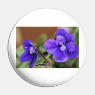 Miniature African Violet Pin