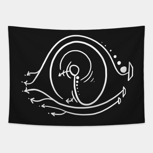 Sigil for Unfriendly Eyes Tapestry by digitalsigils