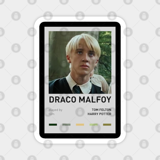 Alternative Movie Poster of Draco Malfoy Magnet by sinluz