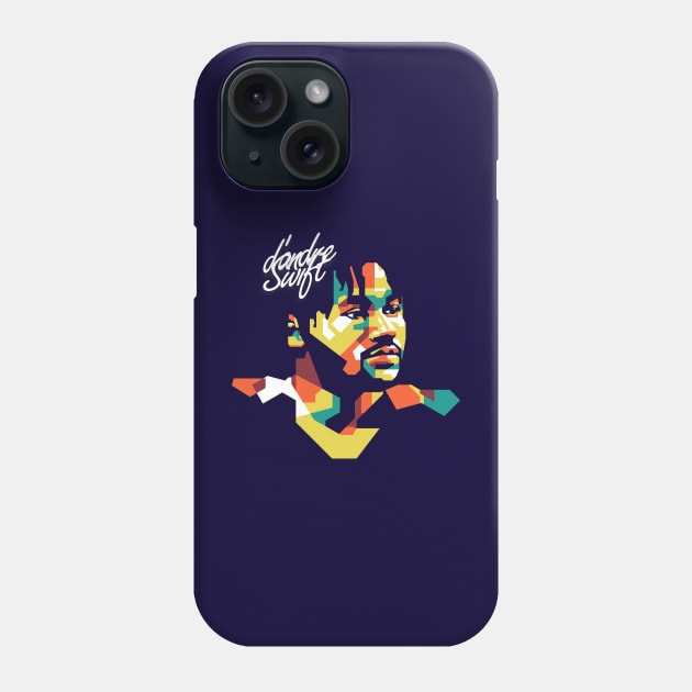 d'andre Swift on WPAP Style Phone Case by pentaShop