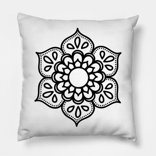 mandala Pillow by hoddynoddy