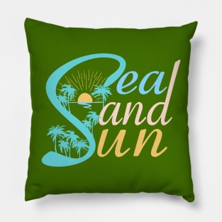 Sea Sand Sun Pillow