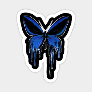 Butterfly Blue Drip Magnet