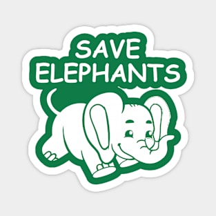 Save Elephants World Elephant Day Magnet