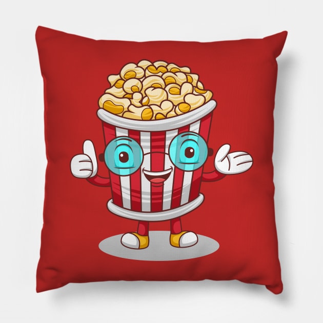 cute popcorn Pillow by MEDZ