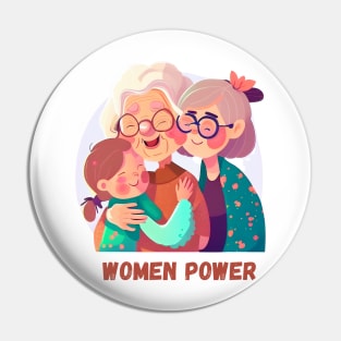 Grandmother, mother and daughter Pin