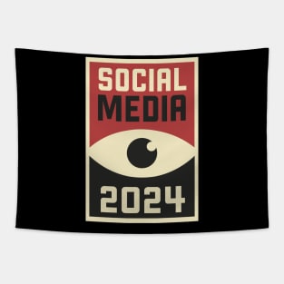 Social media 2024 (Big brother 1984) Tapestry