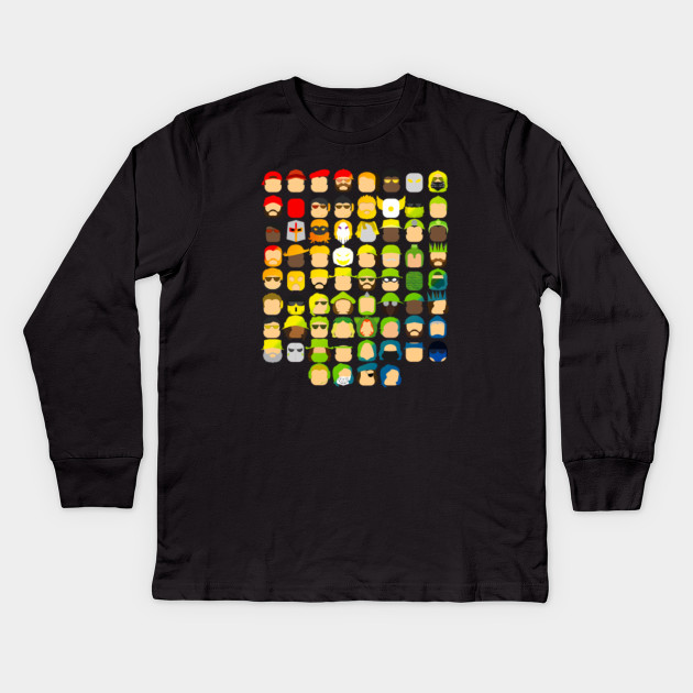 Funny Game Characters Roblox Arsenal Cast Icon Roblox Koszulka Dzieciece Z Dlugim Rekawem Teepublic Pl