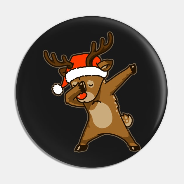 Dabbing Reindeer Shirt Christmas Dab Rudolph Reindeer TShirt Pin by vo_maria