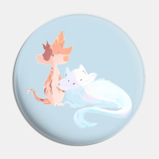 Brightheart and Cloudtail Pin