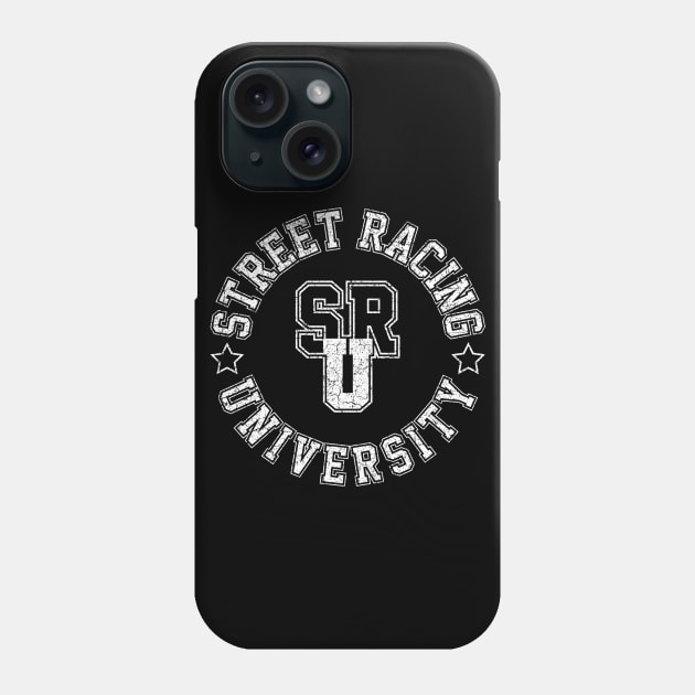 Street Racing University Phone Case by cowyark rubbark