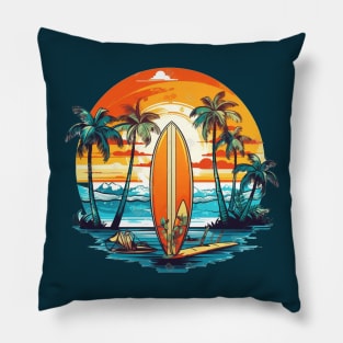 Summer Surfing Pillow