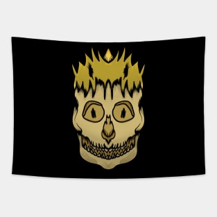 Golden Skull Tapestry