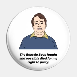 MARK CORRIGAN | RIGHT TO PARTY Pin