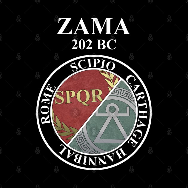 Battle of Zama Rome vs Carthage Punic Wars by AgemaApparel