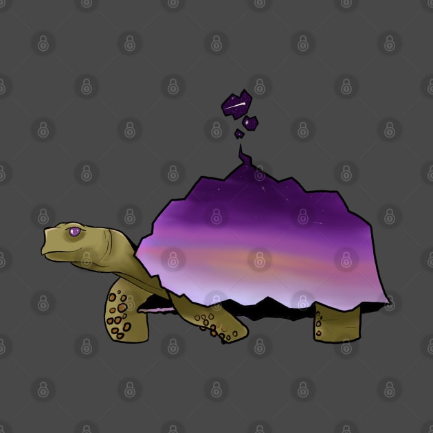 Cosmic tortoise by Spirit Bomb Art