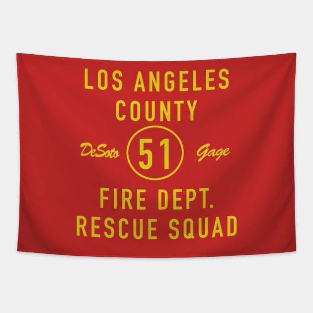 Emergency Squad 51 Tapestry by PopCultureShirts