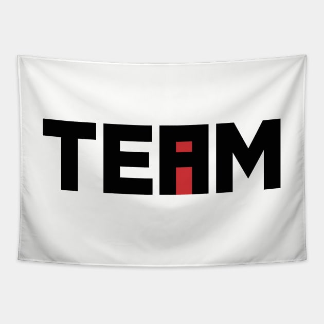 The i in TEAM Tapestry by Haasbroek