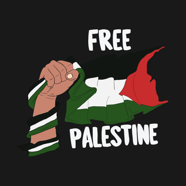 Free Palestine - I stand with Palestine Flag by Ivanapcm