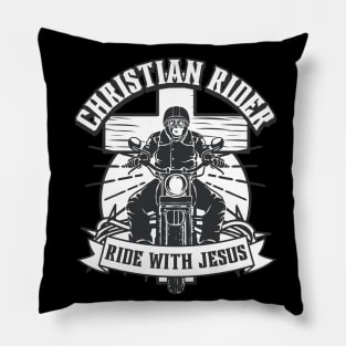 Christian Biker. Pillow