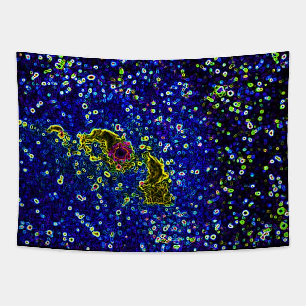 Black Panther Art - Glowing Edges 288 Tapestry by The Black Panther