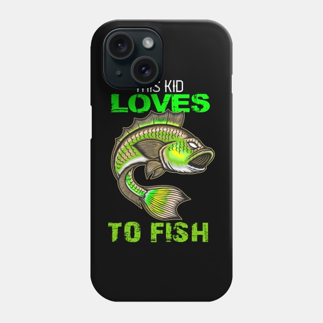 youth,this kid loves to fish Phone Case by hadlamcom