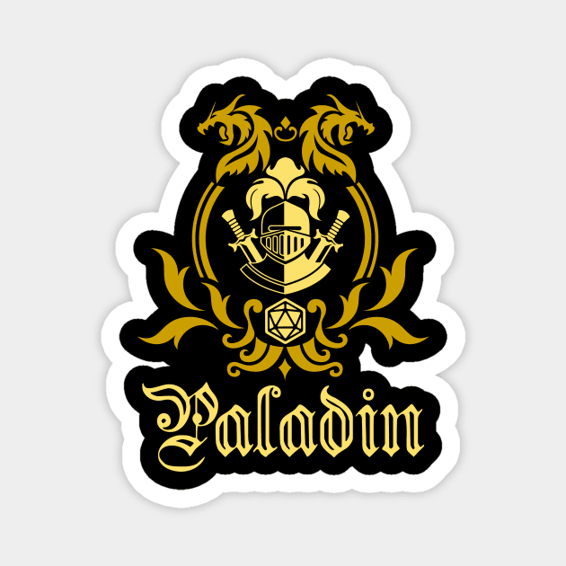 D&D Paladin Simple Class Emblem Magnet by Sunburst