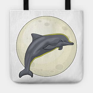 Dolphin with Moon Tote