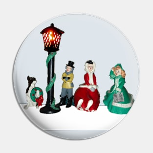 Ceramic Carolers Pin