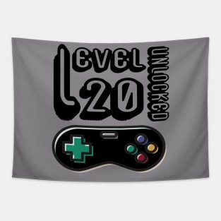 level 20 unlocked - 20th birthday gift Tapestry