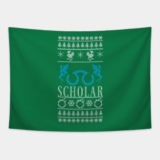 Final Fantasy XIV Scholar Ugly Christmas Sweater Tapestry