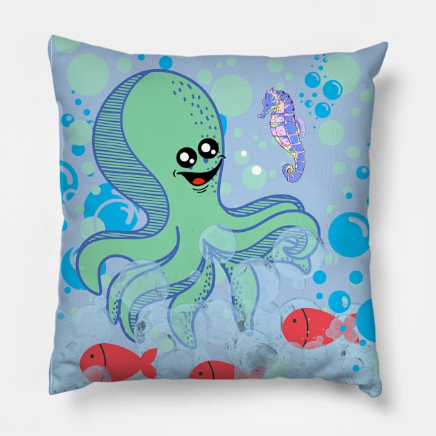 Ocean Life Pillow by After Daylight Project