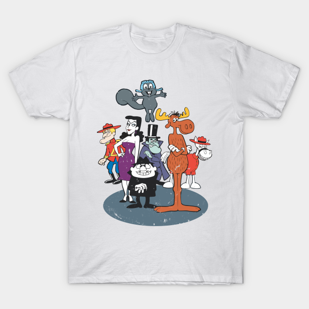 rocky and bullwinkle shirt