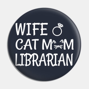 librarian cat Pin