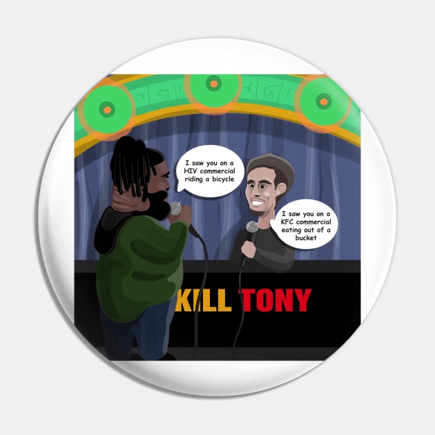 David Lucas & Tony Hinchcliffe Roasting Eachother - Kill Tony Podcast Merch & Gifts Pin by Ina