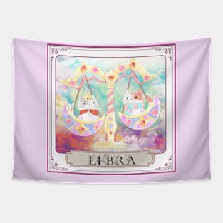 Libra Horoscope Twin Cats Tapestry