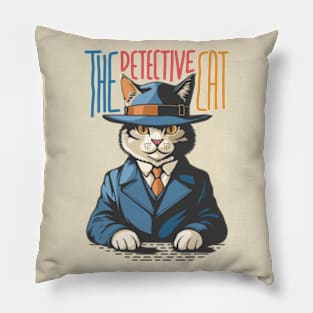 The Detective Cat Pillow