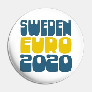 Sweden / Sverige Euro 2020 Soccer Gift Design Pin