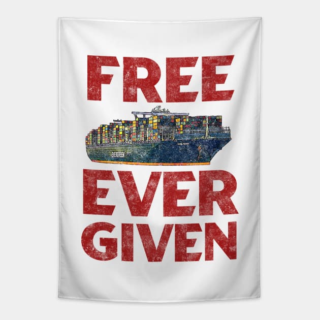 Free Ever Given Tapestry by karutees