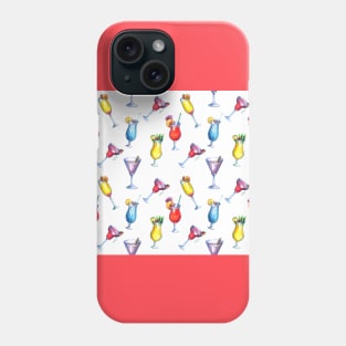 Colorful Cocktails,Drinks,Alcohol,Booze,Tropical Phone Case