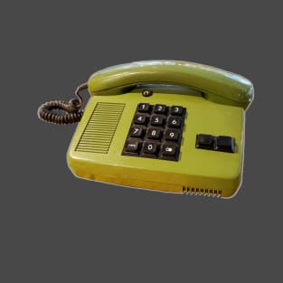 Retro phone with keys, Green telephone from the 90s T-Shirt