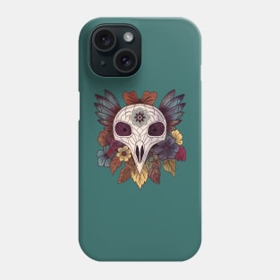 Bird skull Phone Case