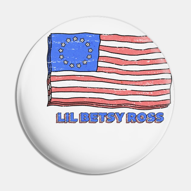 betsy ross Pin by DeekayGrafx