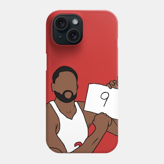 Dwyane Wade Gives It A 9 Phone Case by rattraptees