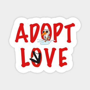 Adopt Love! - Mr. Dooby, the Toulouse Goose! Magnet